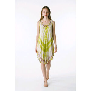 Emily Stacy Boho Tie-Dye Umbrella Dress Size S/M